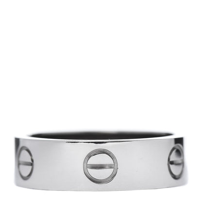 Cartier 18K White Gold 5.5mm LOVE Ring 57 8 1 of 4