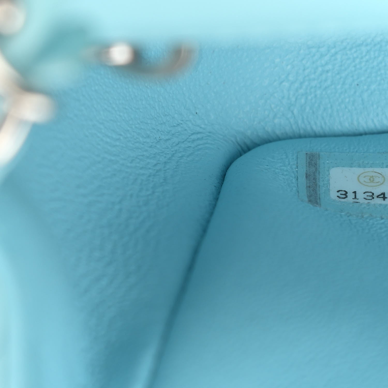 Chanel Lambskin Quilted Mini Rectangular Flap Light Blue 7 of 12