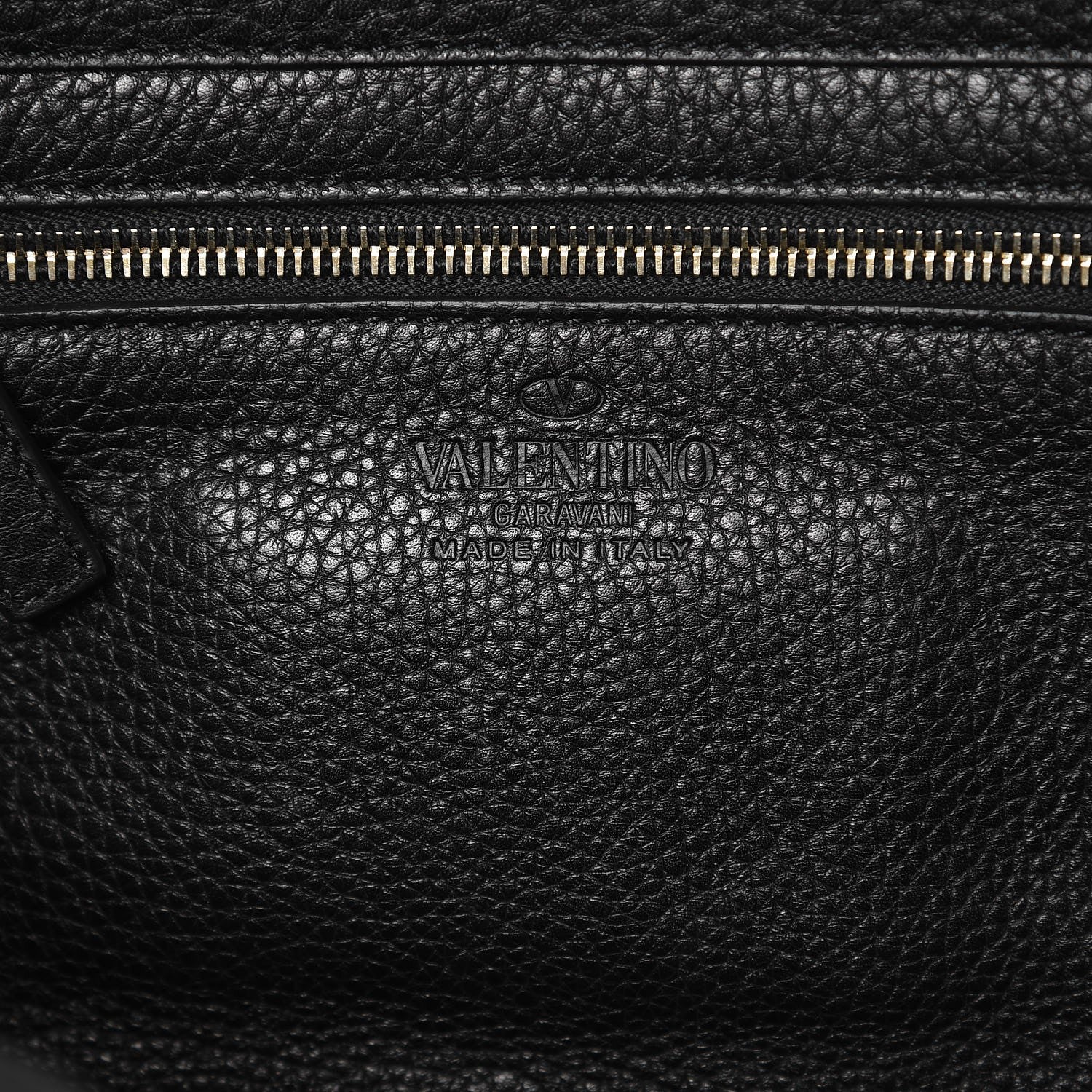 Valentino Garavani Grained Calfskin Small Rockstud Tote Black 7 of 9