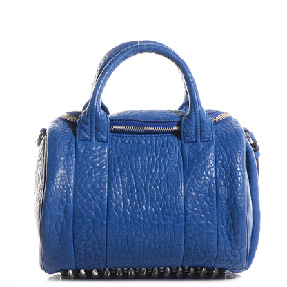 Alexander Wang Pebbled Lambskin Rockie Royal w Silver Hardware 1 of 6
