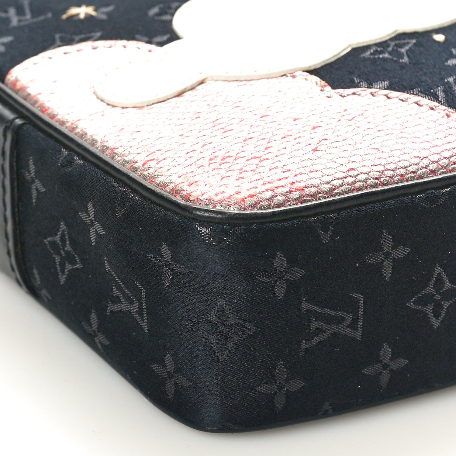 Louis Vuitton Satin Mini Monogram Conte De Fees Pochette Black 8 of 9