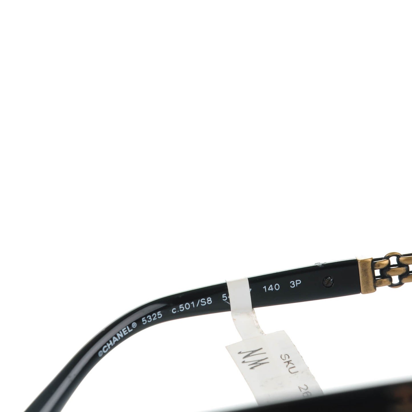 Square Chain Sunglasses 5325 Black