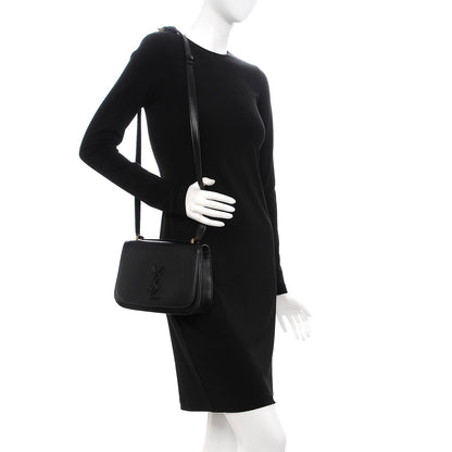 Saint Laurent Smooth Calfskin Small Spontini Saddle Bag Black 2 of 6