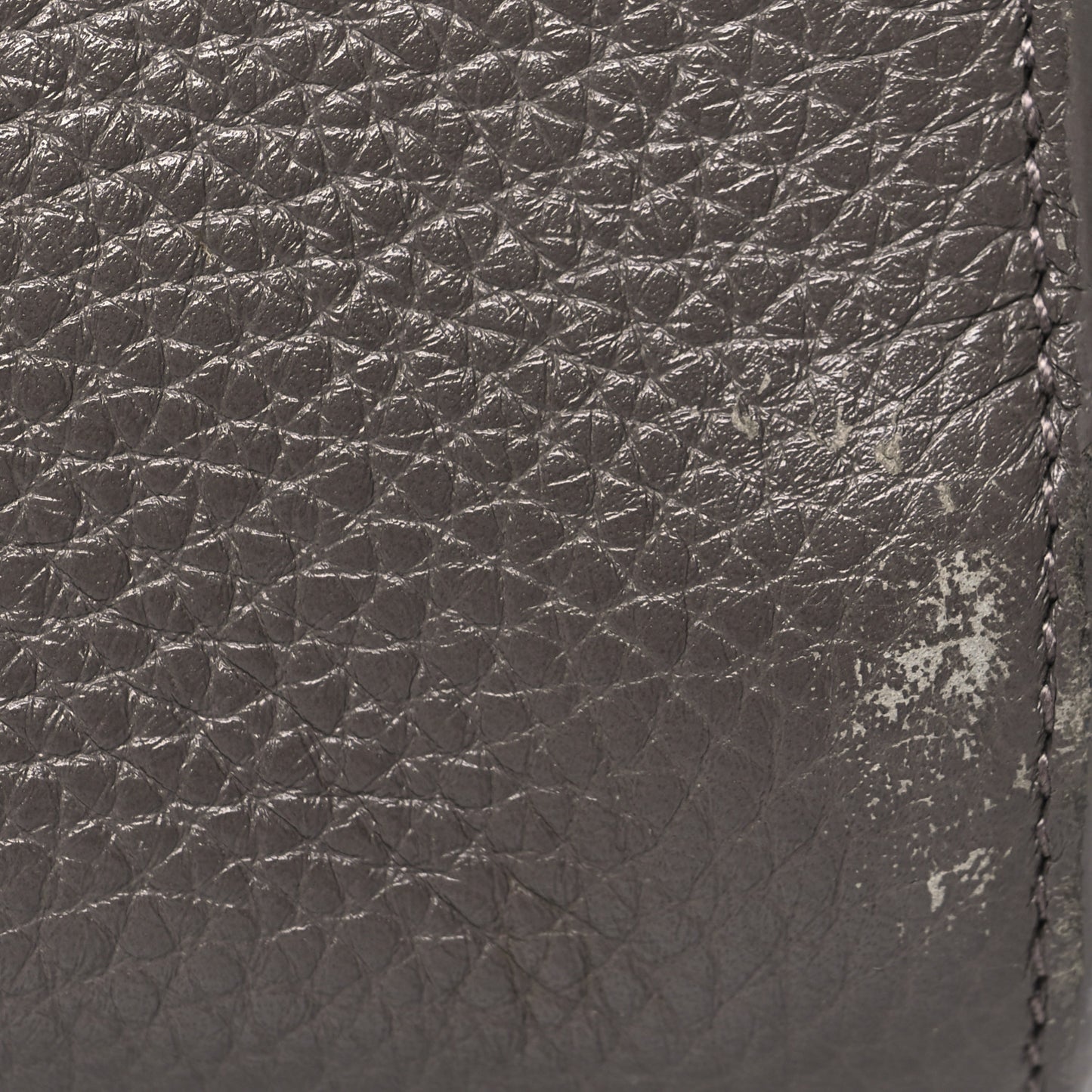 Grained Calfskin Nano Sac De Jour Fog