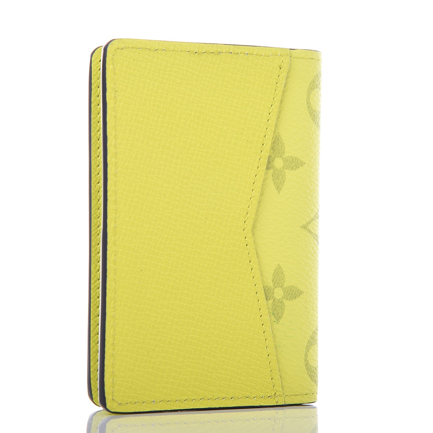 Louis Vuitton Monogram Taiga Pocket Organizer Yellow 3 of 7