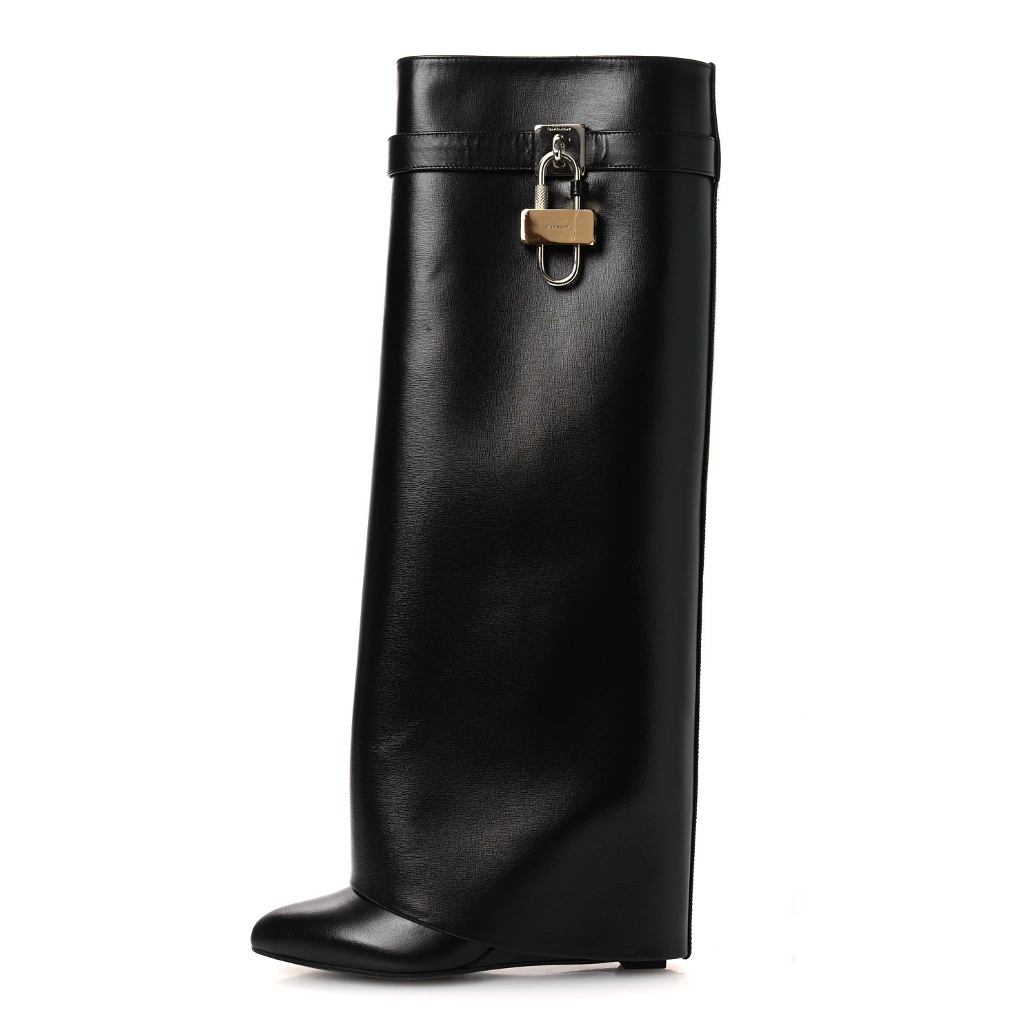 Givenchy Calfskin Shark Lock Pant Boots 37.5 Black 1 of 13