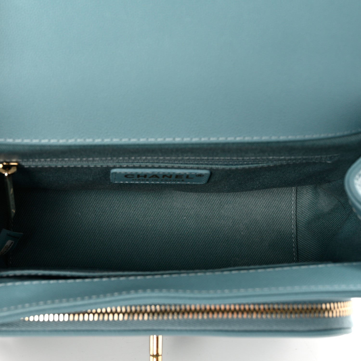 Chanel Caviar Quilted Medium Business Affinity Flap Light Blue 5 of 11