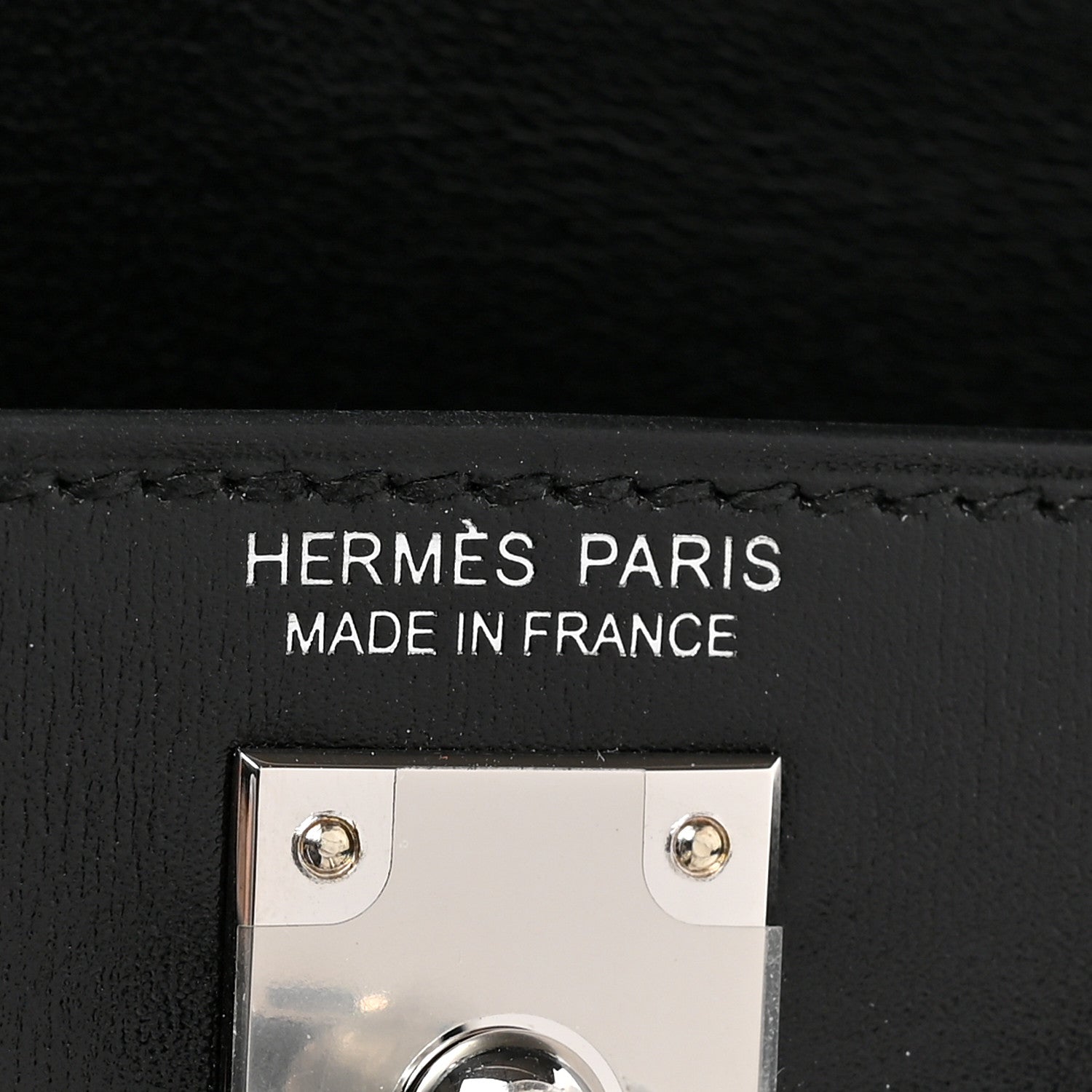 Hermes Box Studded Clouté Mini Kelly Sellier 20 Black 6 of 9