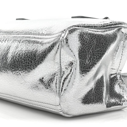 Givenchy Metallic Lambskin Mini Pandora Silvery 8 of 9