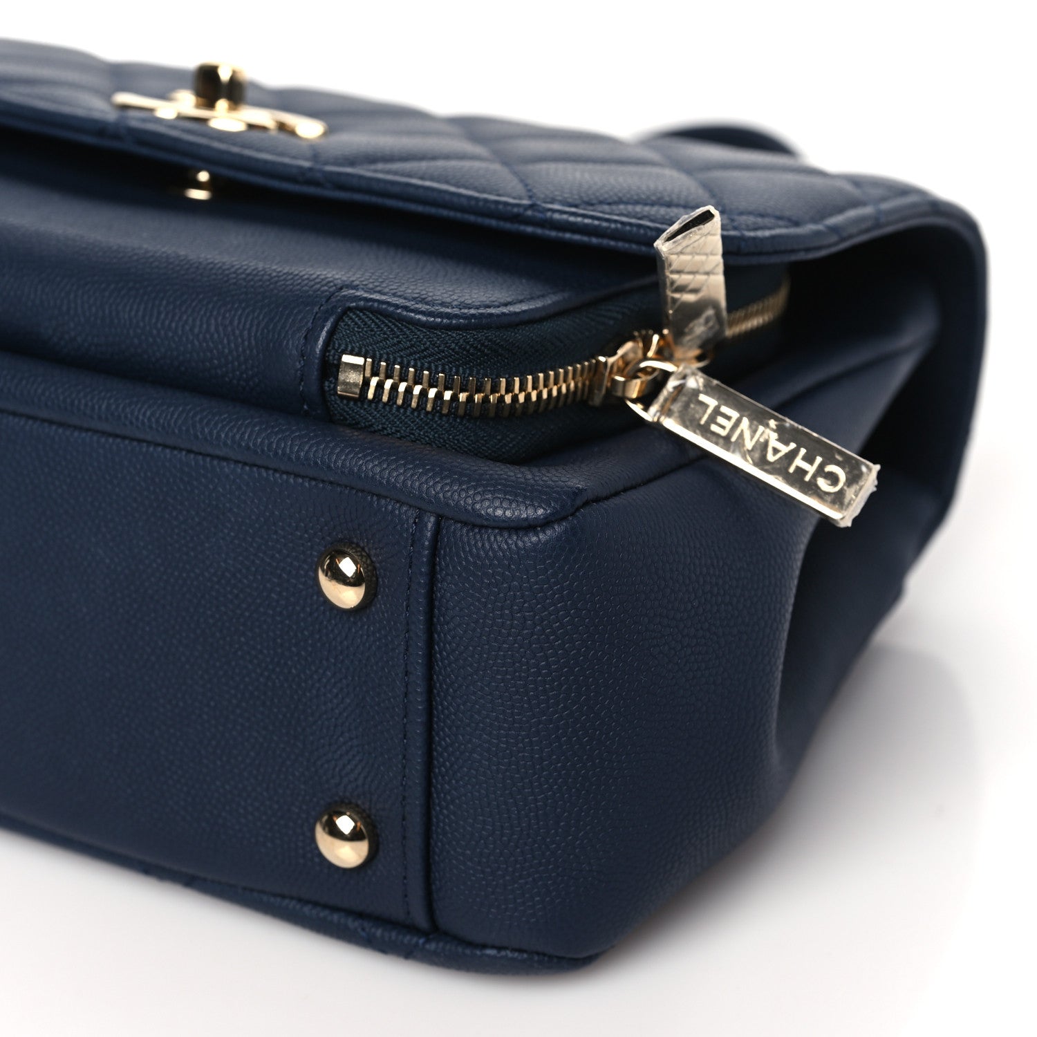 Chanel Caviar Quilted Medium Business Affinity Flap Navy 10 of 10