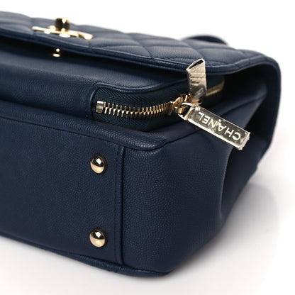 Chanel Caviar Quilted Medium Business Affinity Flap Navy 10 of 10