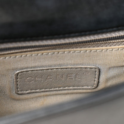 Chanel Galuchat Stingray Medium Boy Flap Black 6 of 10