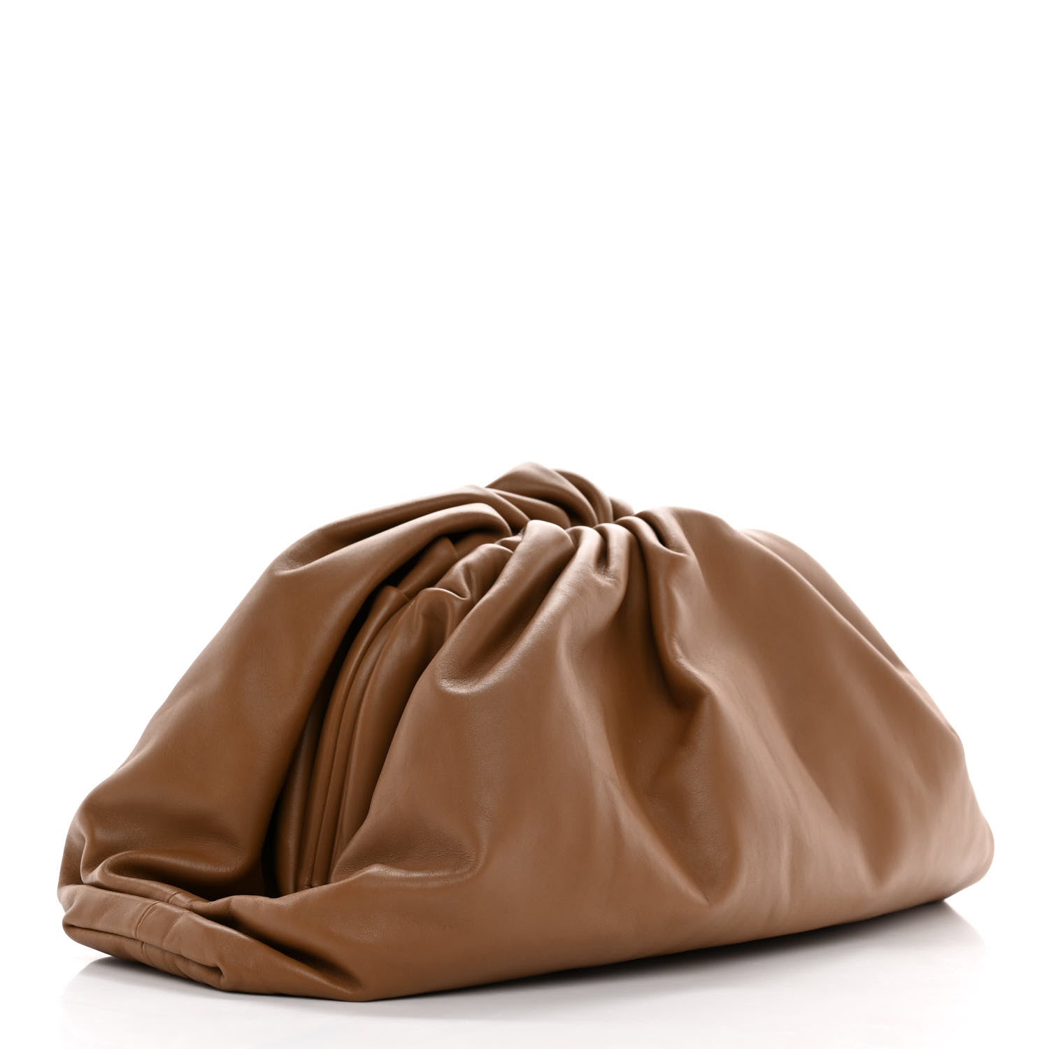 Bottega Veneta Smooth Butter Calf The Pouch Oversized Clutch Cammello 3 of 6
