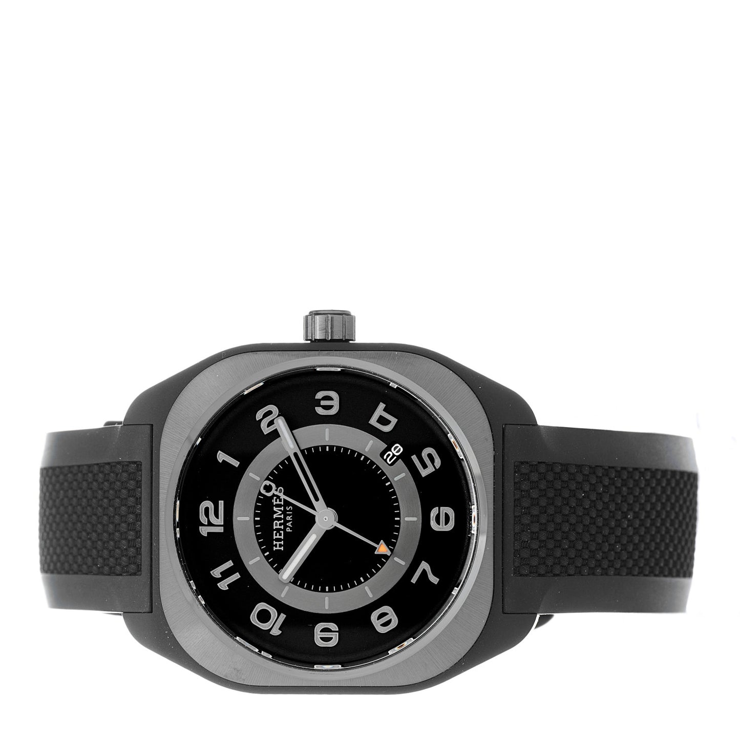 DLC Coated Titanium Rubber 39mm H08 Automatic Watch Noir