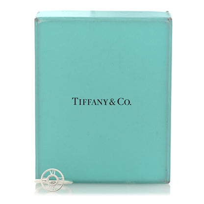 Tiffany Sterling Silver Atlas Round Medallion Ring 53 6.5 6 of 6