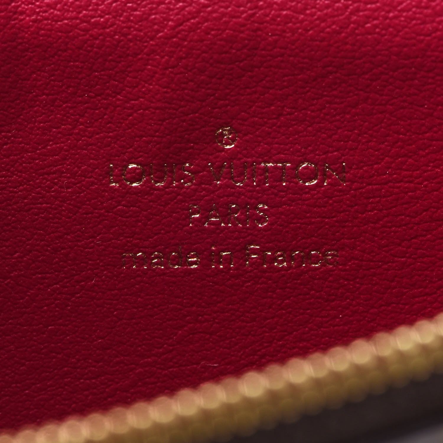 Louis Vuitton Monogram Felicie Chain Wallet Zippered Insert Fuchsia 6 of 6