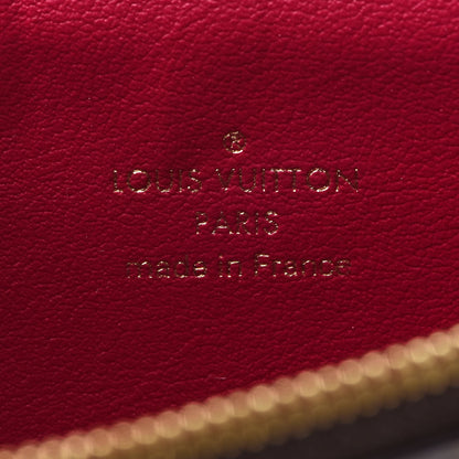 Louis Vuitton Monogram Felicie Chain Wallet Zippered Insert Fuchsia 6 of 6