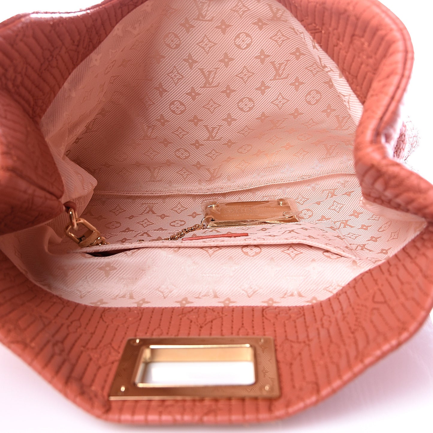 Calfskin Quilted Monogram Altair Clutch Rose