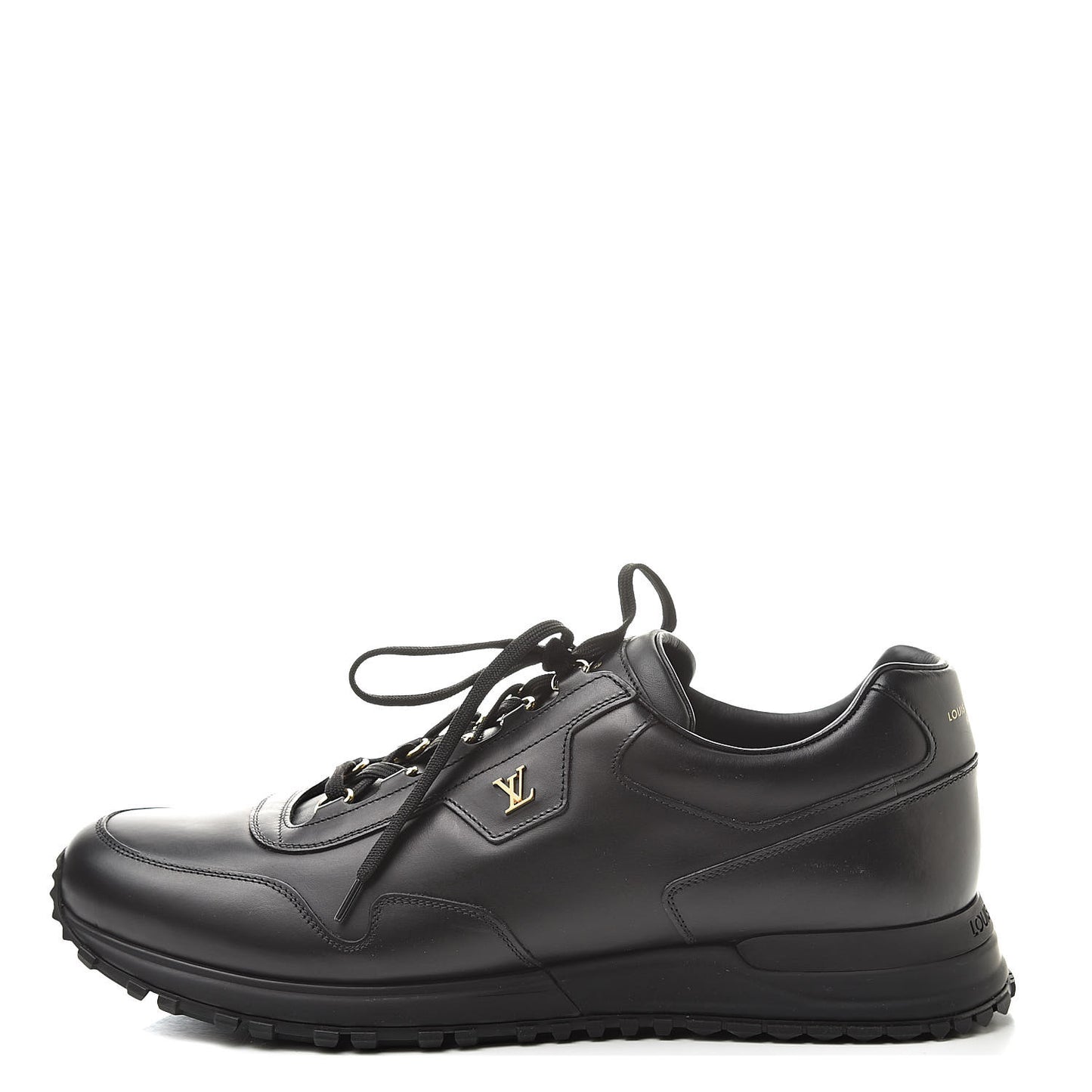 Calfskin Run Away Sneakers 12 Black