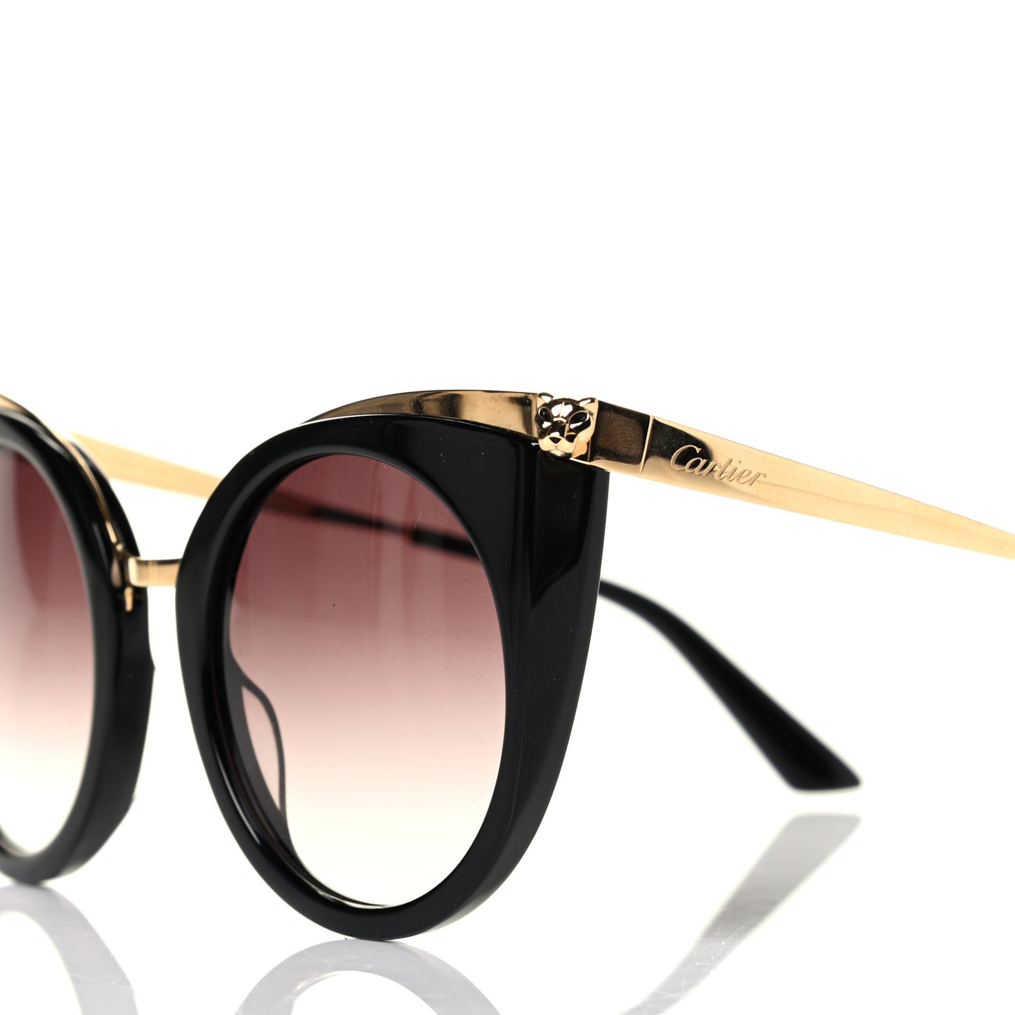Panthere De Cartier Sunglasses Black