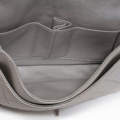 Chanel Lambskin Medium Double Flap Silver 7 of 8