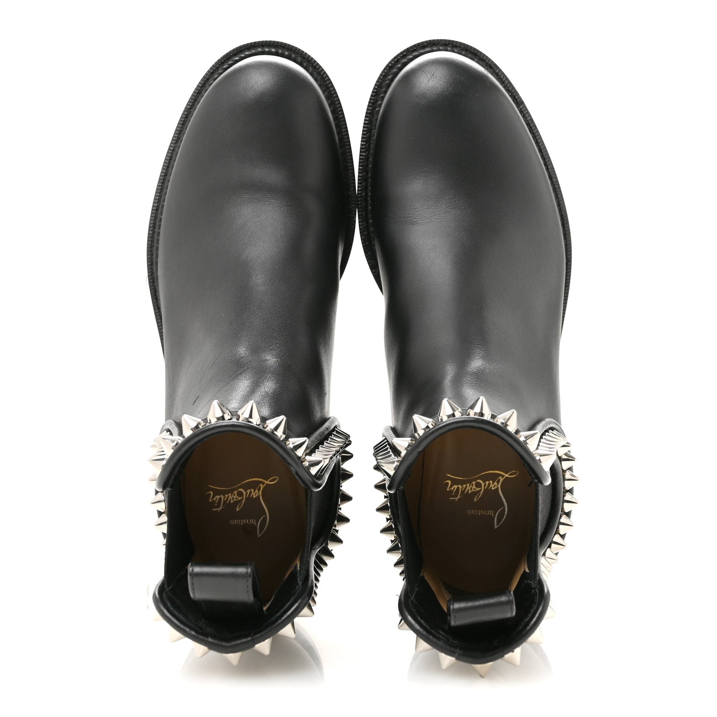 Nappa Spiked Capahutta Flat Chelsea Boots 36.5 Black