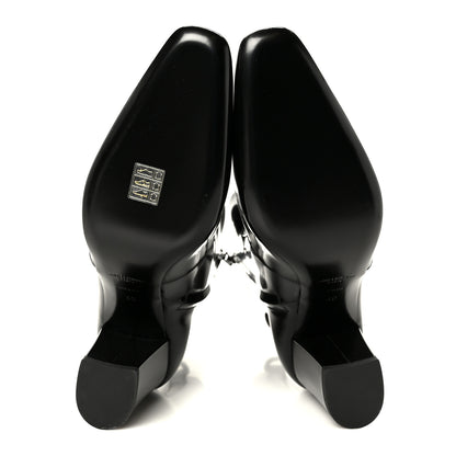 Saint Laurent Vitello Marilyn Betty 70 Ankle Zip Boots 40 Black 6 of 10