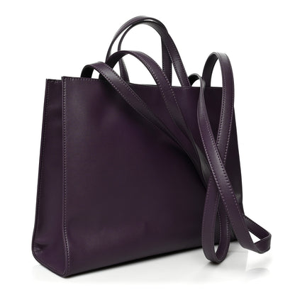Telfar Vegan Leather Medium Shopping Bag Eggplant 3 of 8