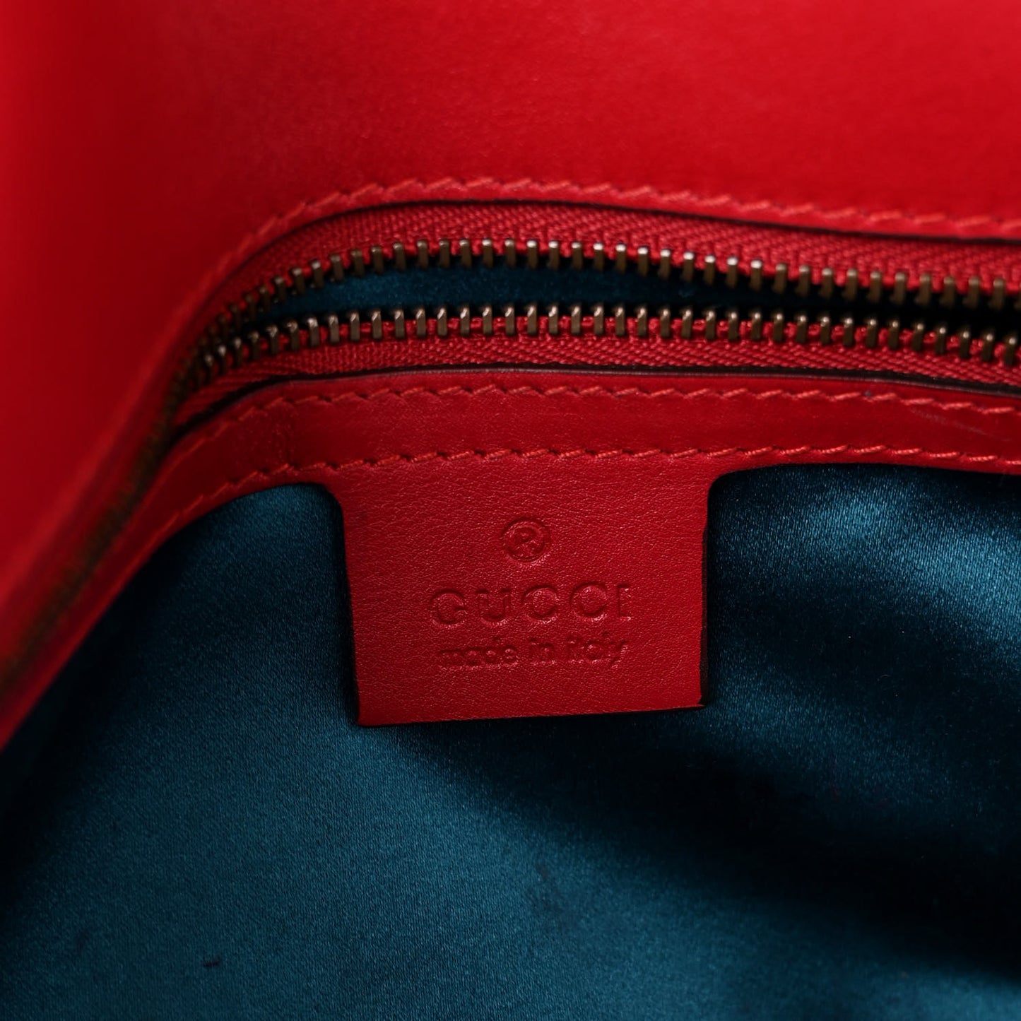 Velvet Matelasse Small GG Marmont Shoulder Bag Hibiscus Red