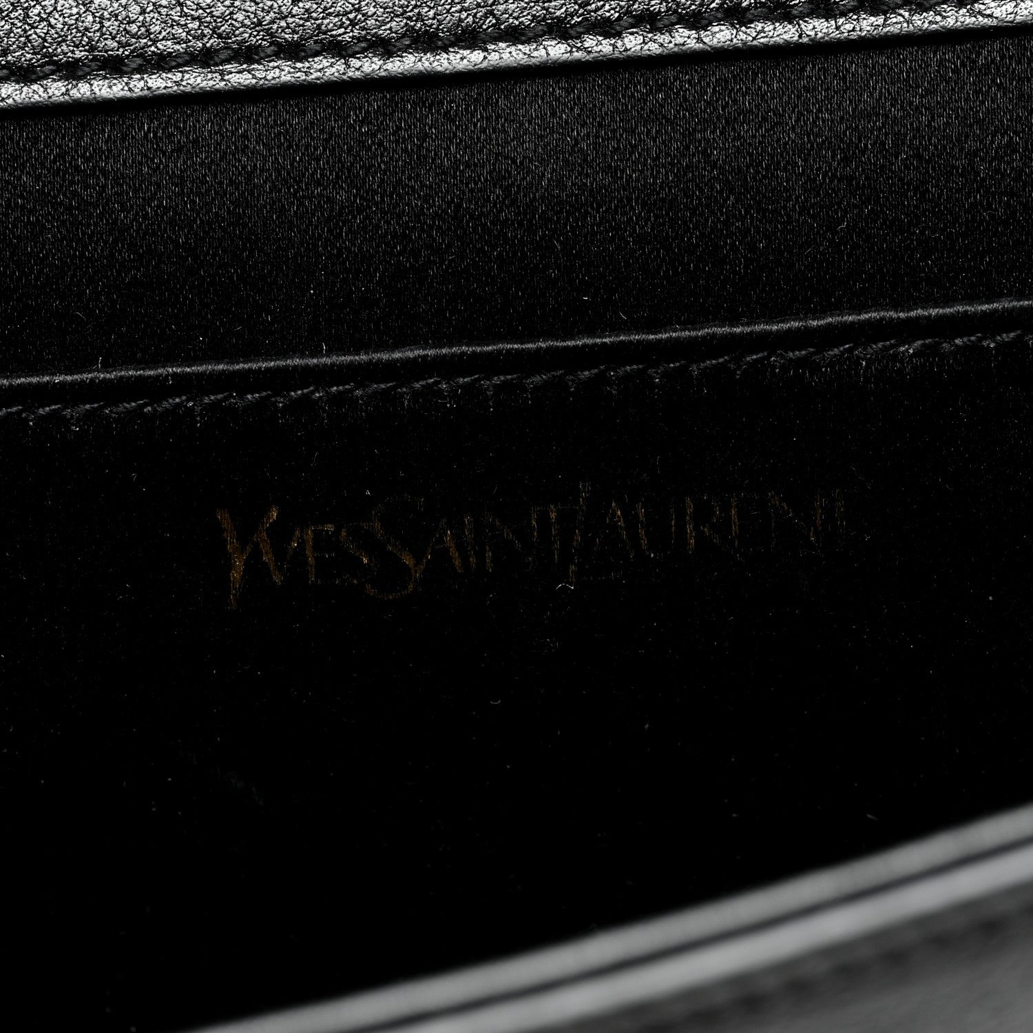 Saint Laurent Goatskin Monogram Large Belle De Jour Clutch Black 6 of 9
