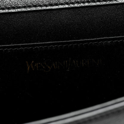 Saint Laurent Goatskin Monogram Large Belle De Jour Clutch Black 6 of 9