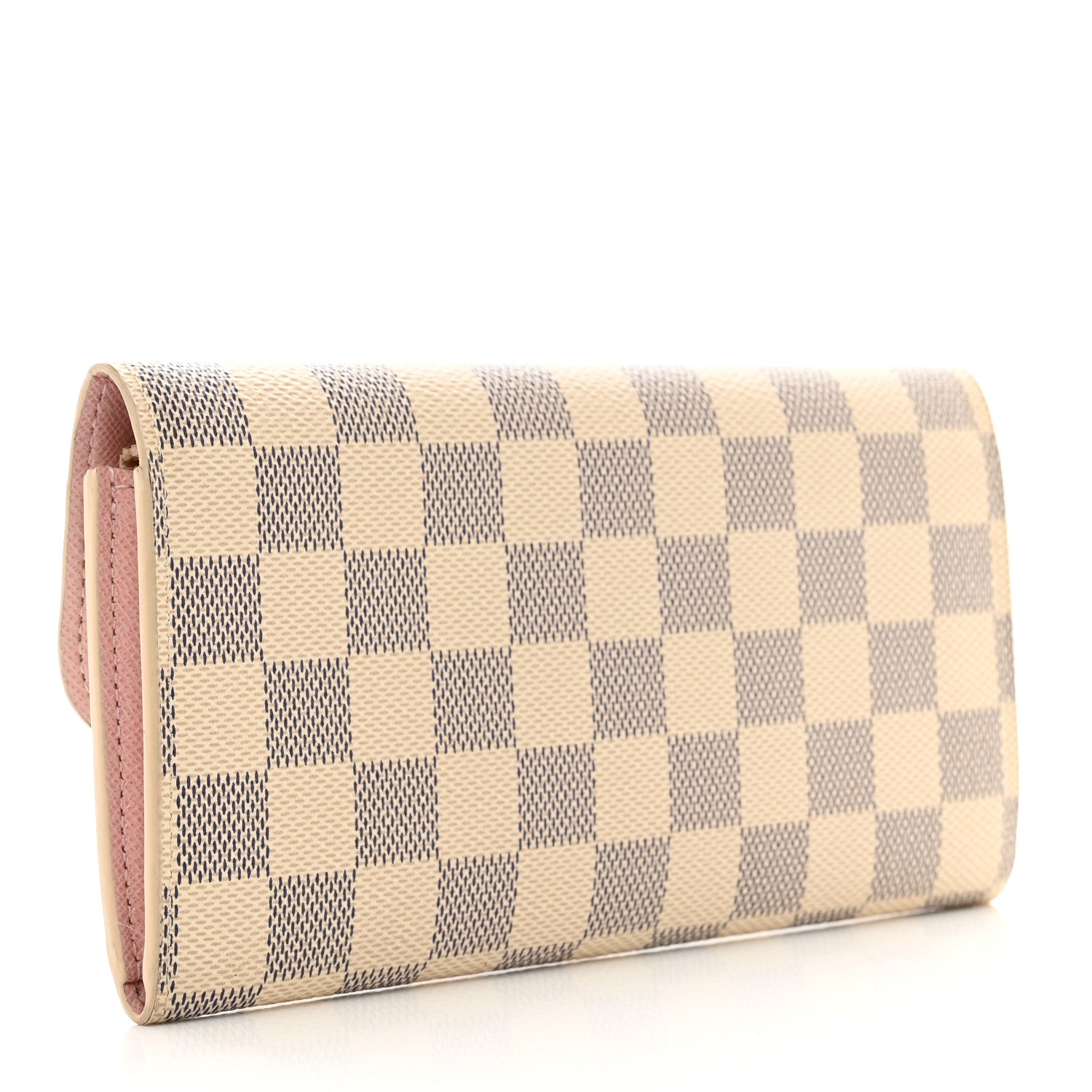 Louis Vuitton Damier Azur Emilie Wallet Rose Ballerine 3 of 8