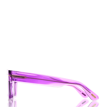 Tom Ford Acetate Fausto Sunglasses TF711 Transparent Pink 3 of 8