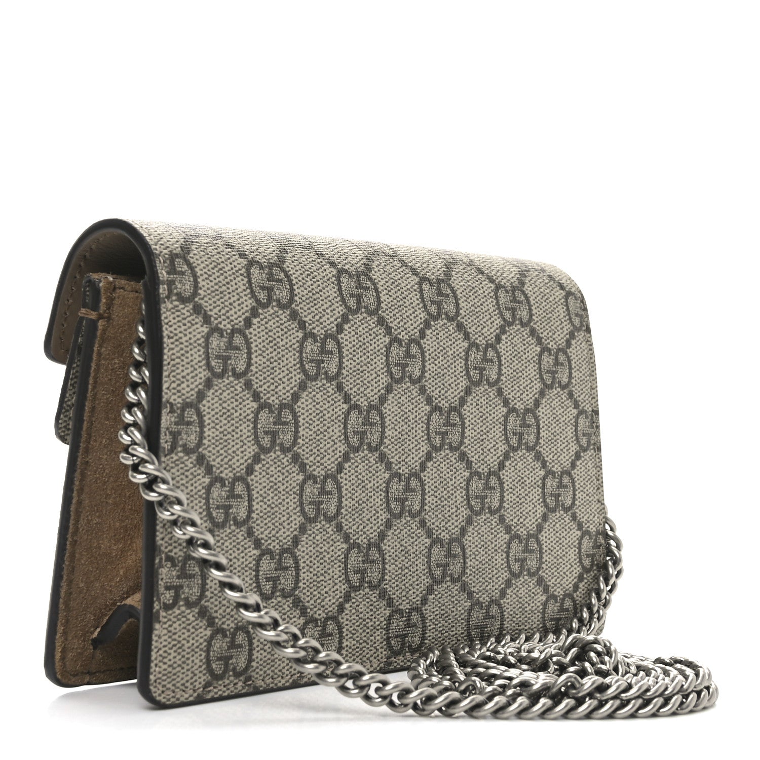 Gucci GG Supreme Monogram Super Mini Dionysus Shoulder Bag Taupe 3 of 10