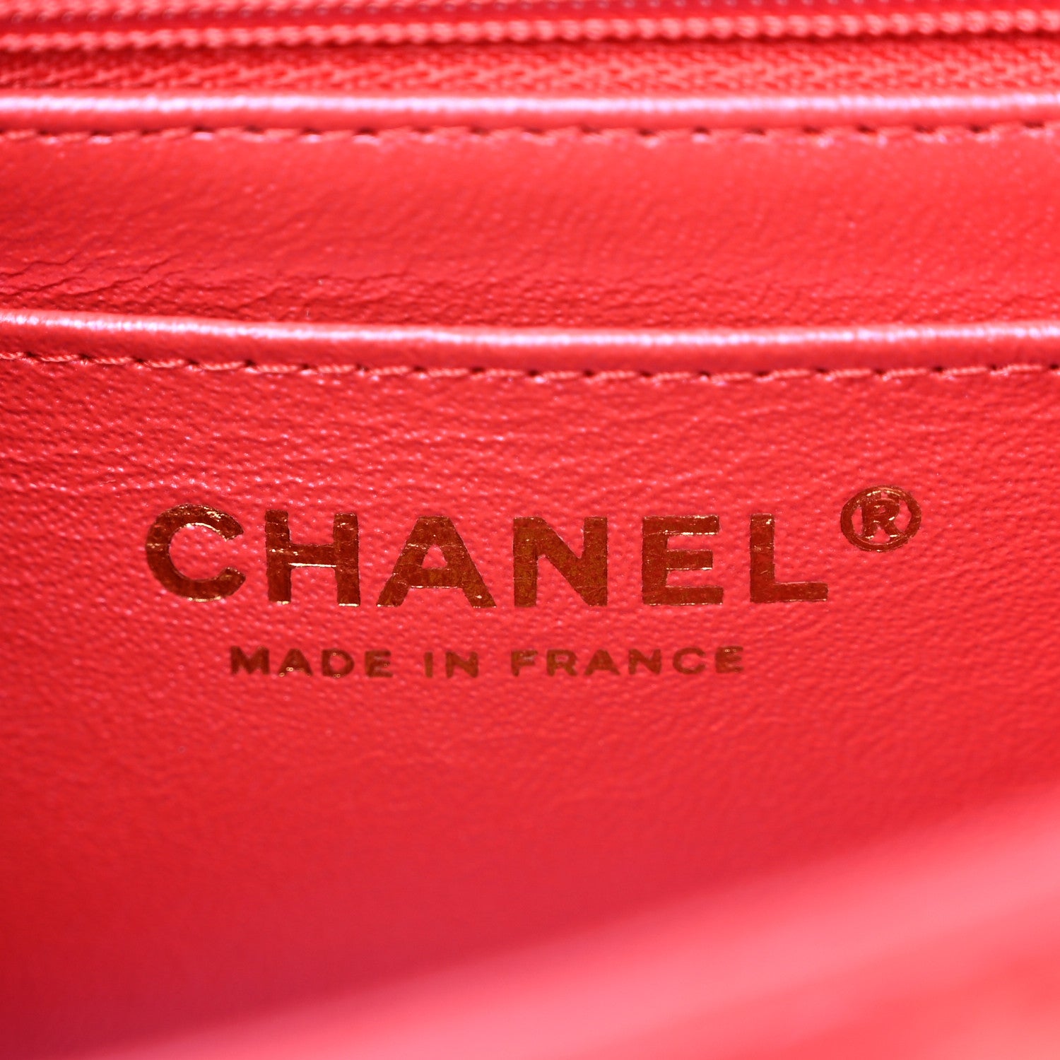 Chanel Iridescent Lambskin Quilted Mini Top Handle Rectangular Flap Red 6 of 10