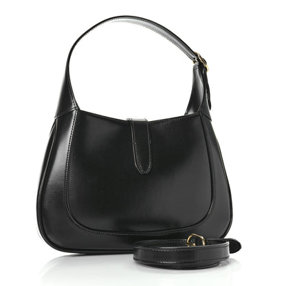 Gucci Boarded Dyana Lux Calfskin Small Jackie 1961 Hobo Black 3 of 8