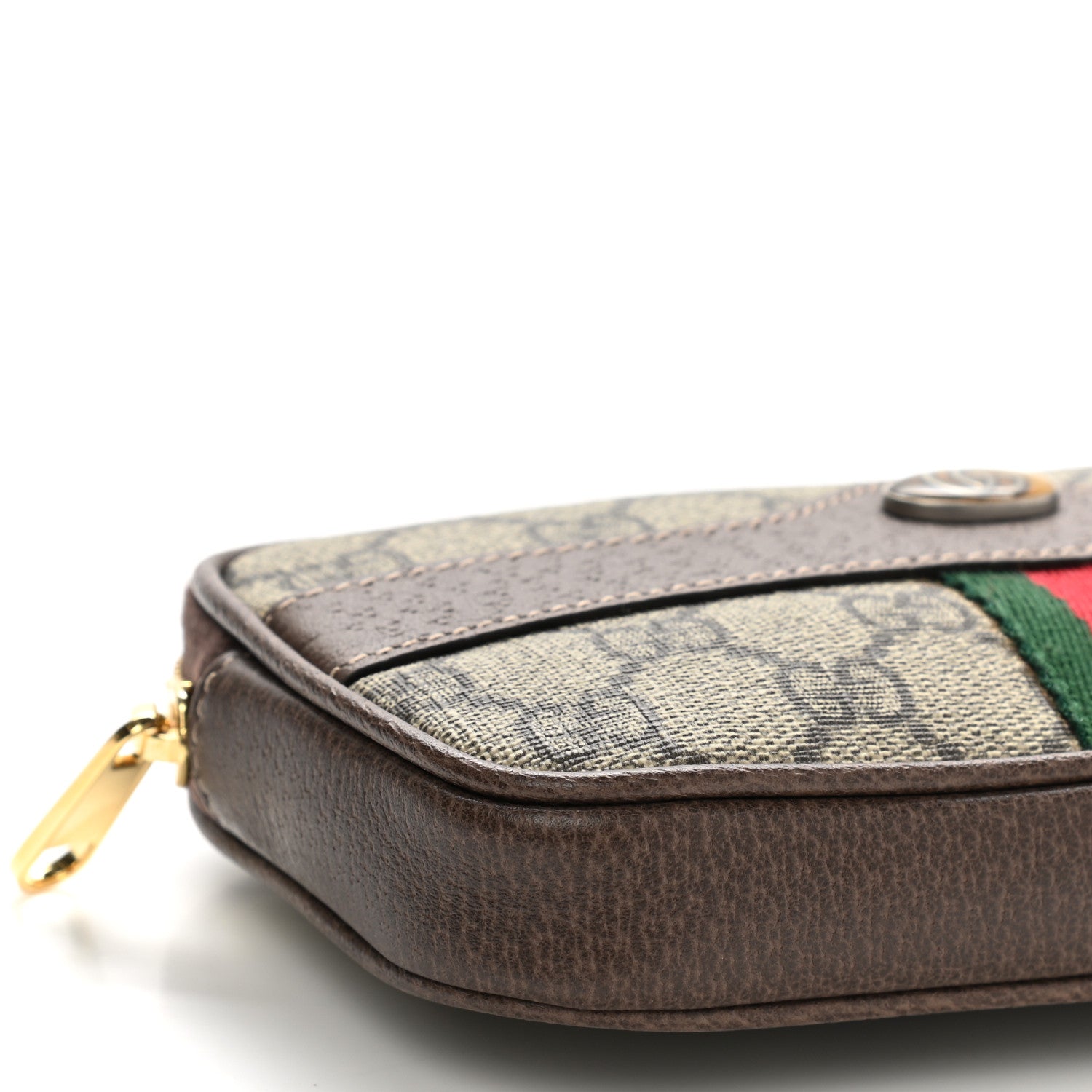 Gucci GG Supreme Monogram Ophidia Belted iPhone Case 95 38 Dark Brown 10 of 13