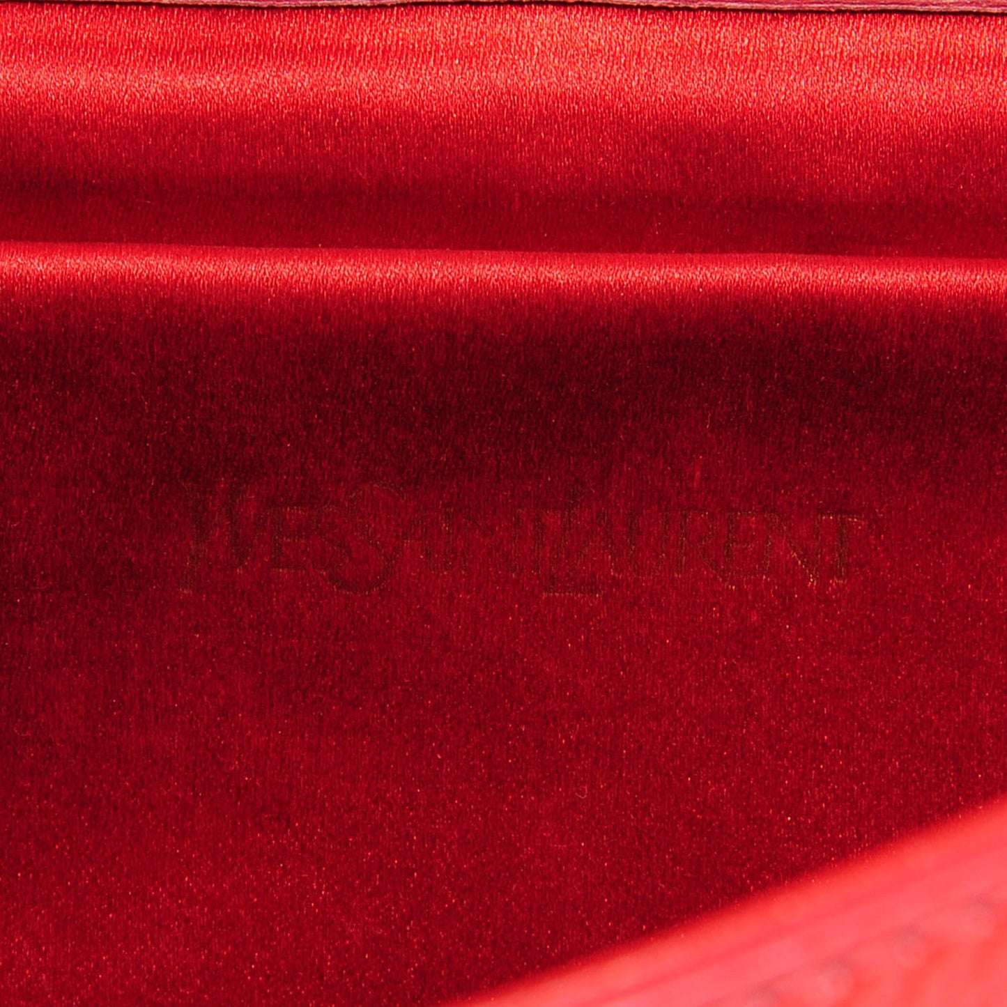 Textured Patent Monogram Large Belle De Jour Clutch Red