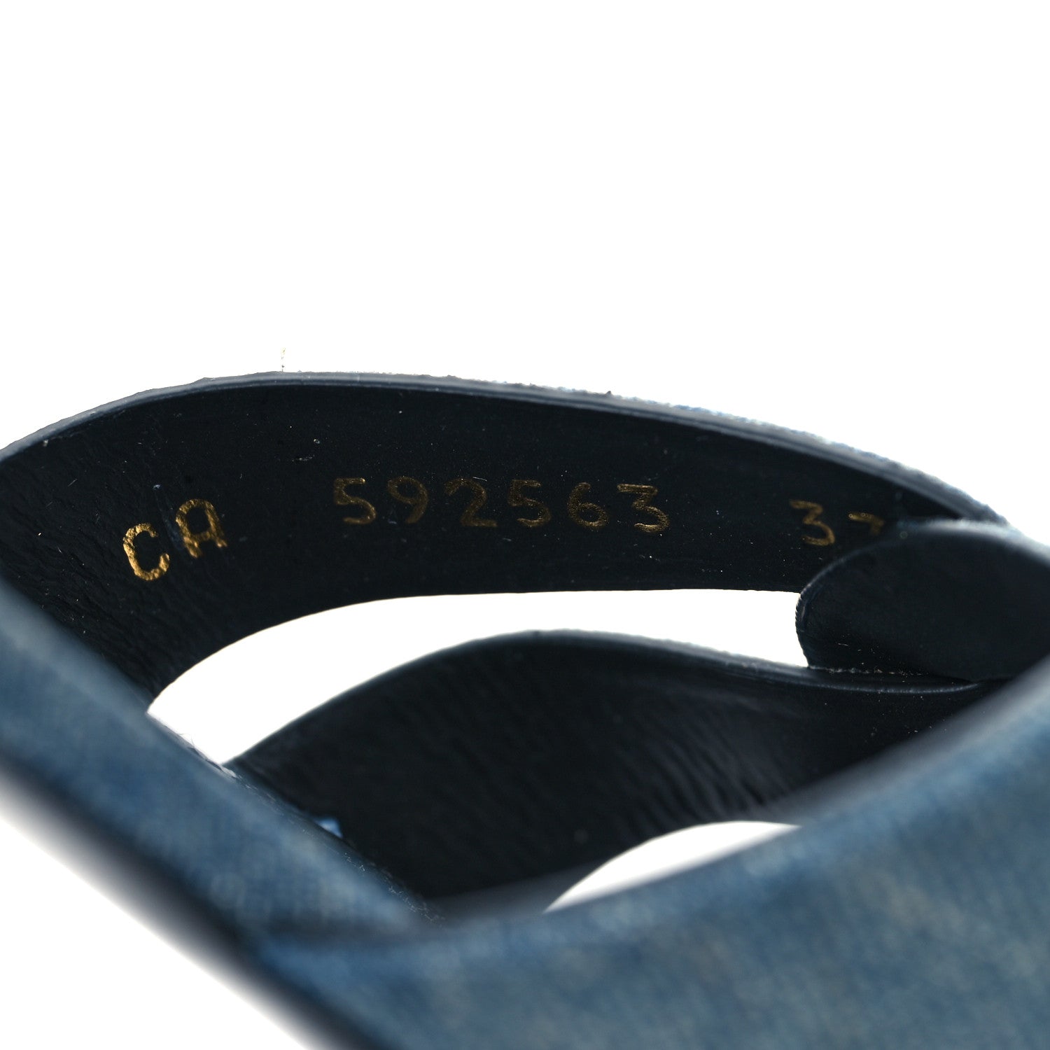 Saint Laurent Denim Tribute 05 Slide Sandals 37 Deep Navy Jeans 8 of 10