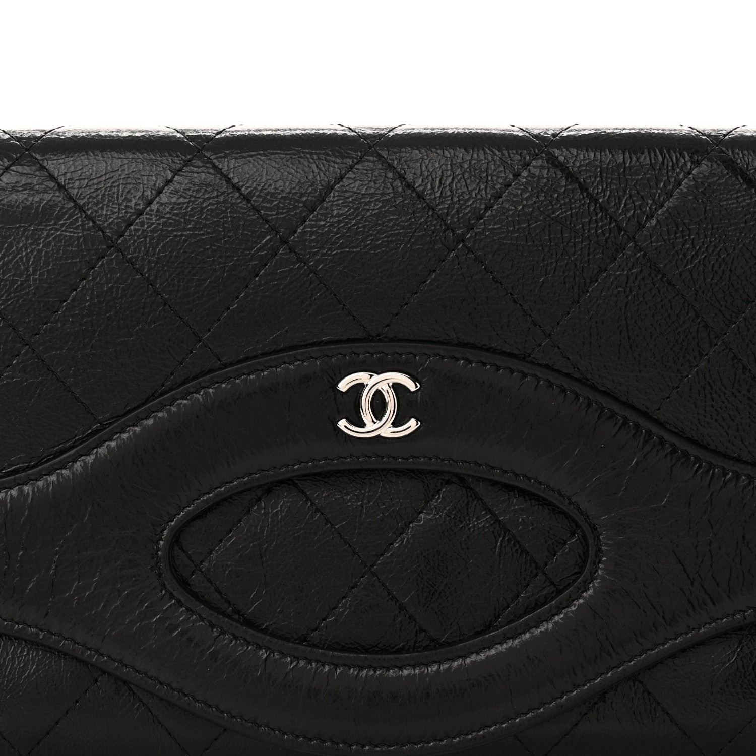 Chanel Aged Calfskin Quilted Small 31 Pouch Black 8 of 12