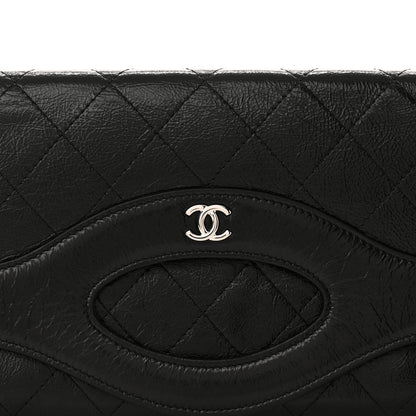 Chanel Aged Calfskin Quilted Small 31 Pouch Black 8 of 12