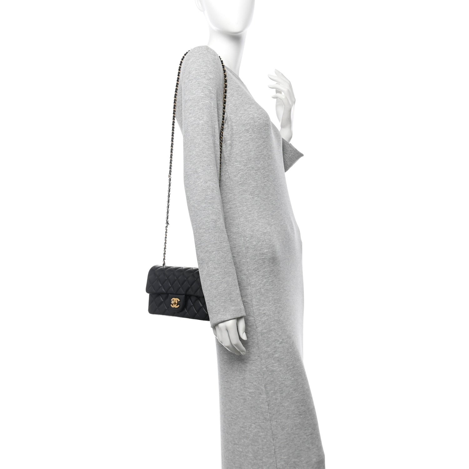 Chanel Lambskin Quilted Mini Rectangular Pearl Crush Flap Black 2 of 11