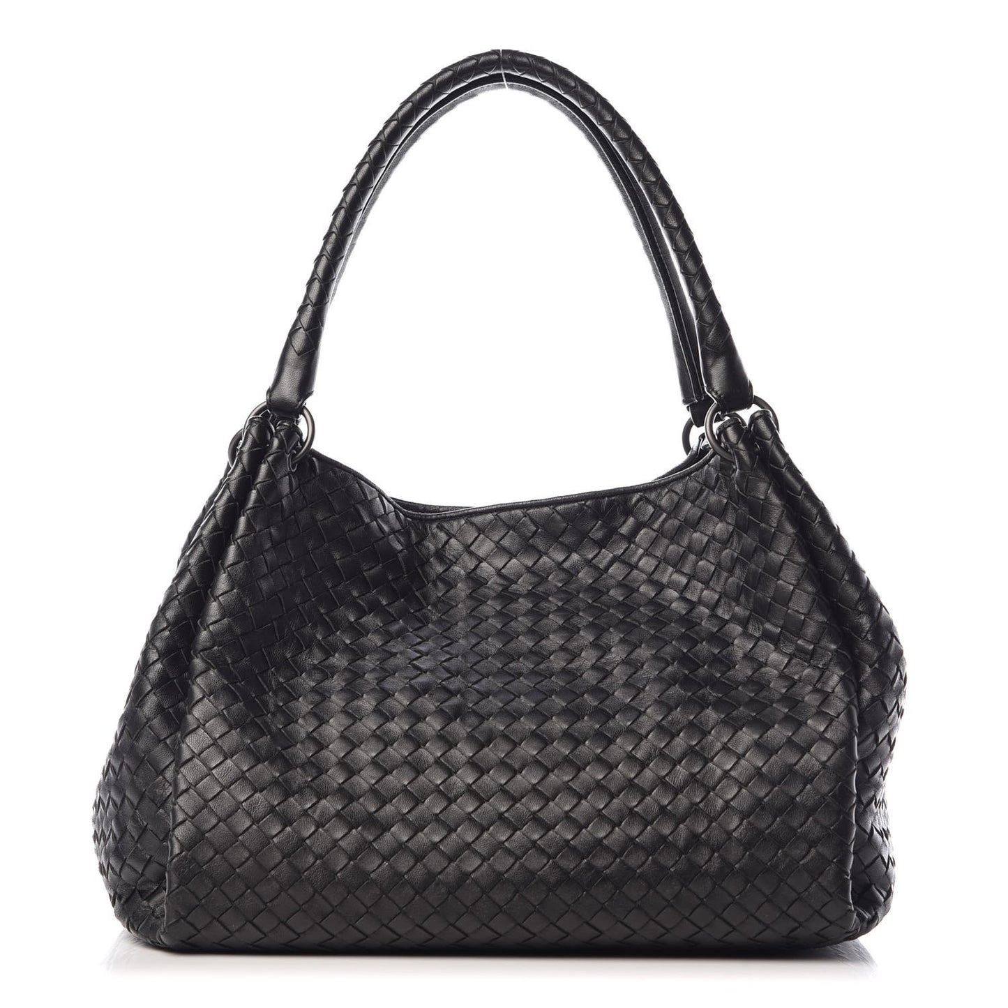 Nappa Intrecciato Parachute Bag Black
