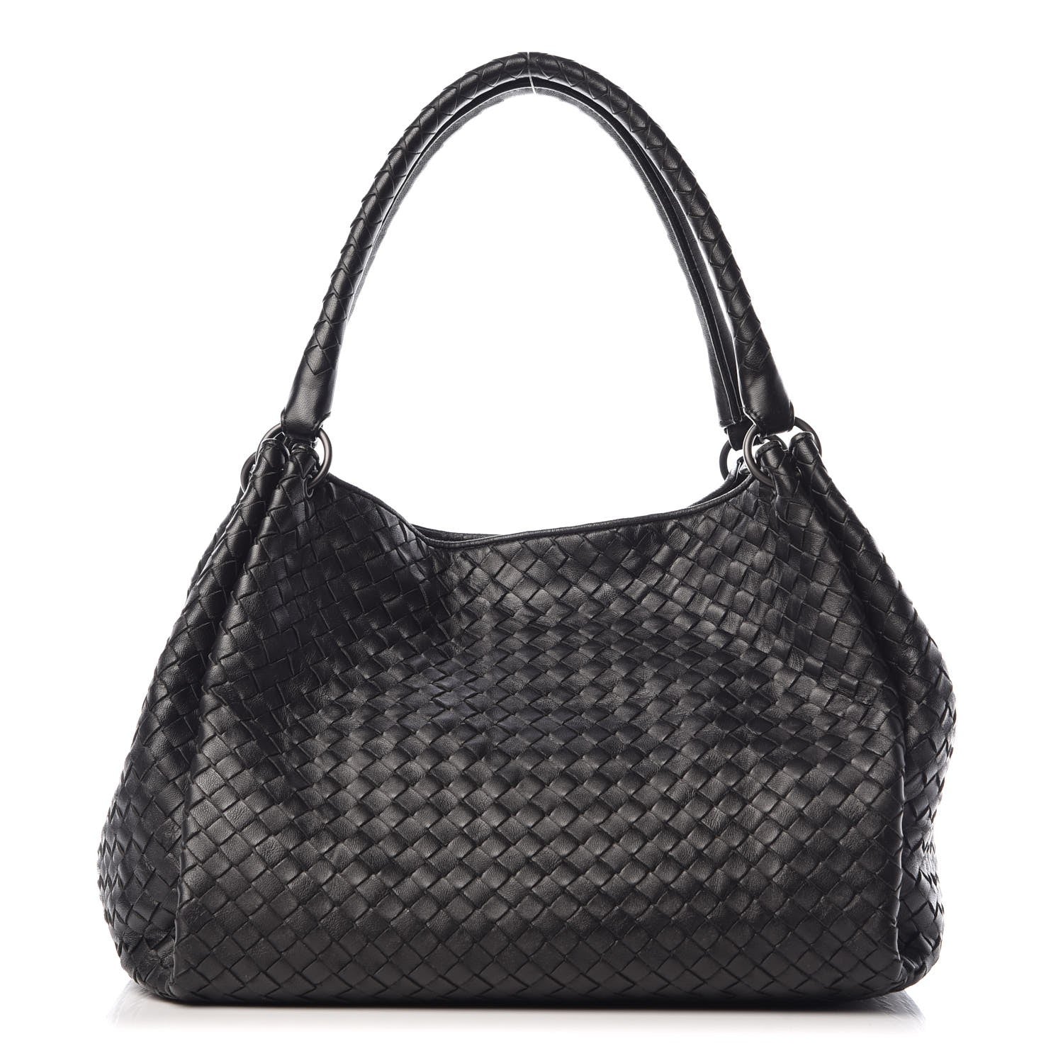 Bottega Veneta Nappa Intrecciato Parachute Bag Black 1 of 14