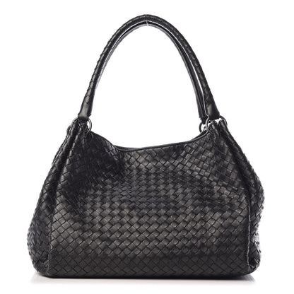 Bottega Veneta Nappa Intrecciato Parachute Bag Black 1 of 14