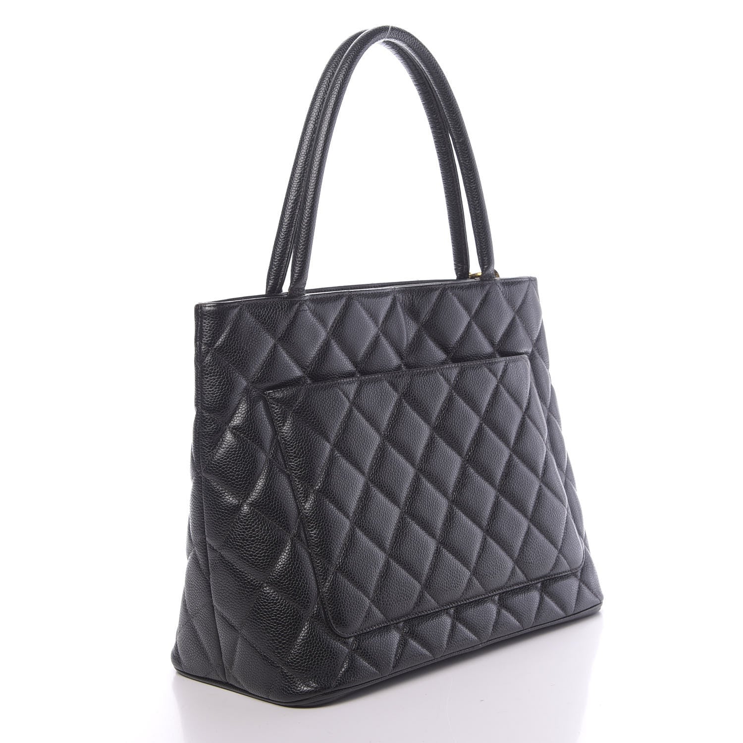 Chanel Caviar Quilted Medallion Tote Black 3 of 12