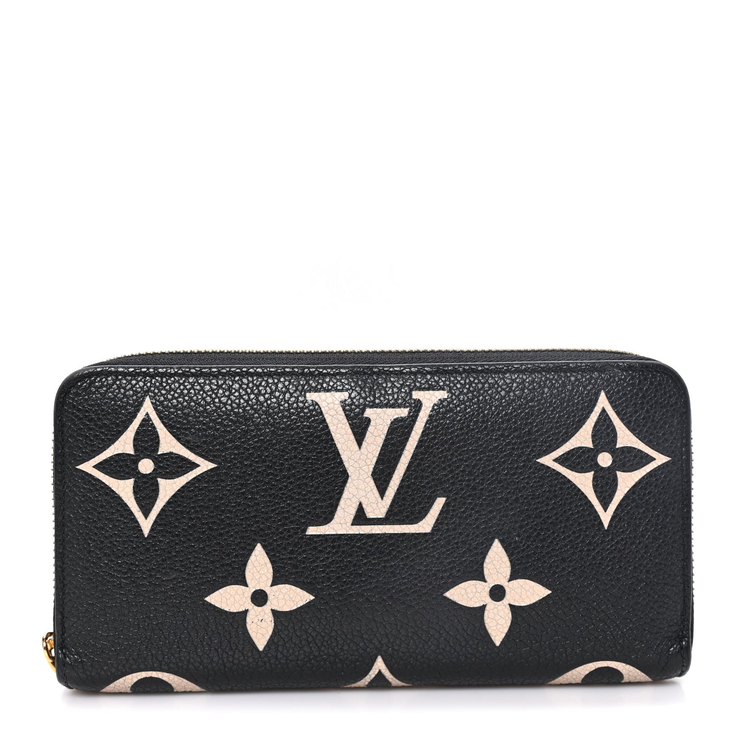 Empreinte Monogram Giant Zippy Wallet Black Beige