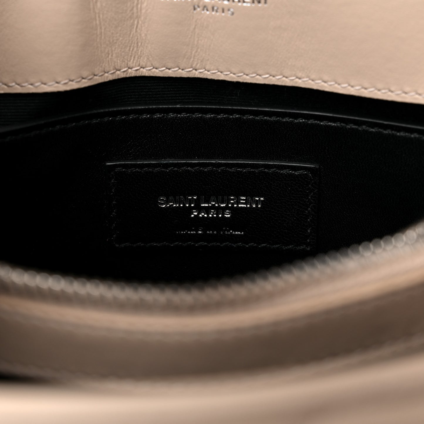 Calfskin Y Quilted Monogram Small Loulou Chain Satchel Dark Beige