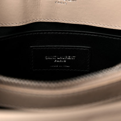 Saint Laurent Calfskin Y Quilted Monogram Small Loulou Chain Satchel Dark Beige 7 of 11