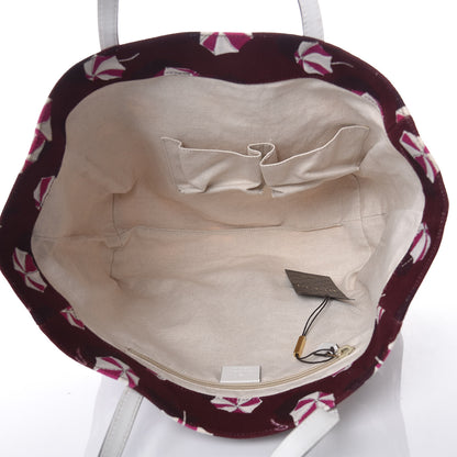 Gucci Canvas Medium Umbrella Tote Red 5 of 13